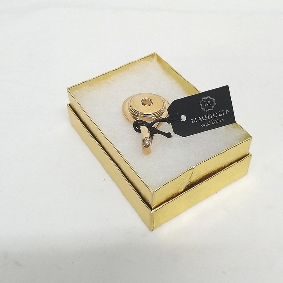 Magnolia and Vine Rose Gold-tone Pendant - Picture 1 of 7